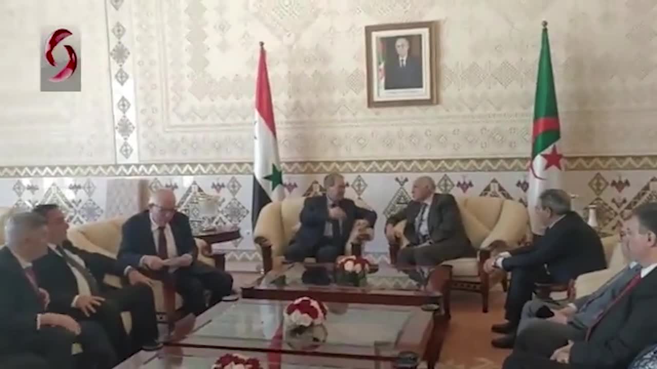لقاء وزير الخارجية السوري مع نظيره الجزائري